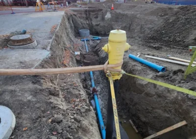 We specialize in industrial water and sewer system excavation and construction. From grading and trenching to the pumping station and storm sewer installation